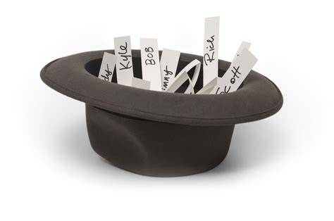 pick names out of a hat.